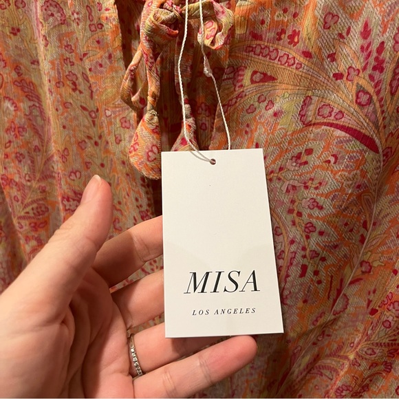 NWT MISA ruffled mini dress - L - Picture 3 of 5